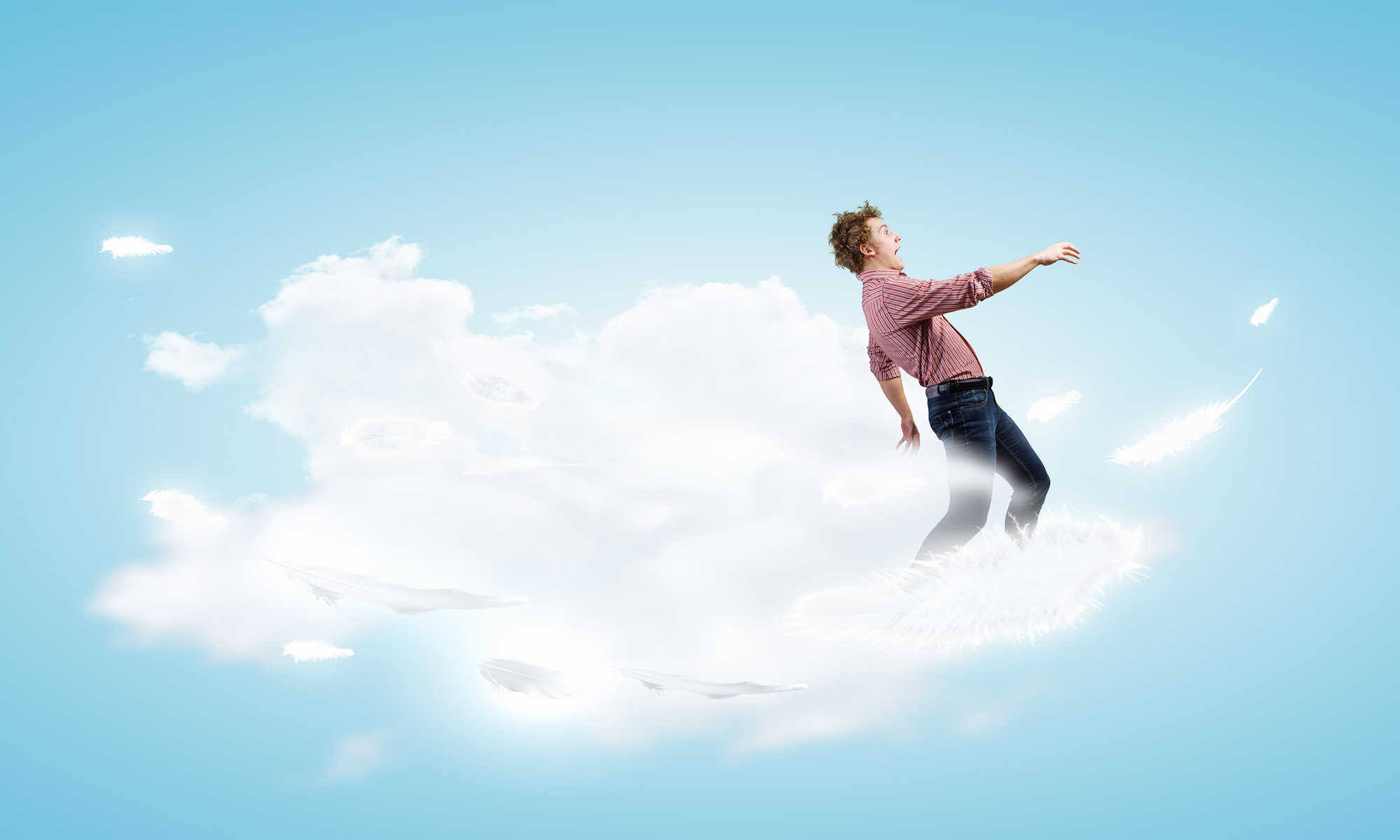Walking on a cloud
